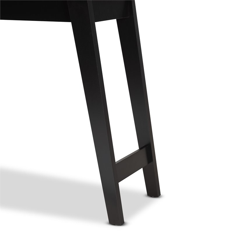 Baxton Studio Wales Light Brown Finished Wood 1-Drawer Console Table