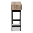 Baxton Studio Wales Light Brown Finished Wood 2-Drawer Console Table