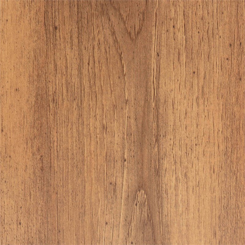 Baxton Studio Tasman Natural Brown Finished Wood and Black Metal End Table