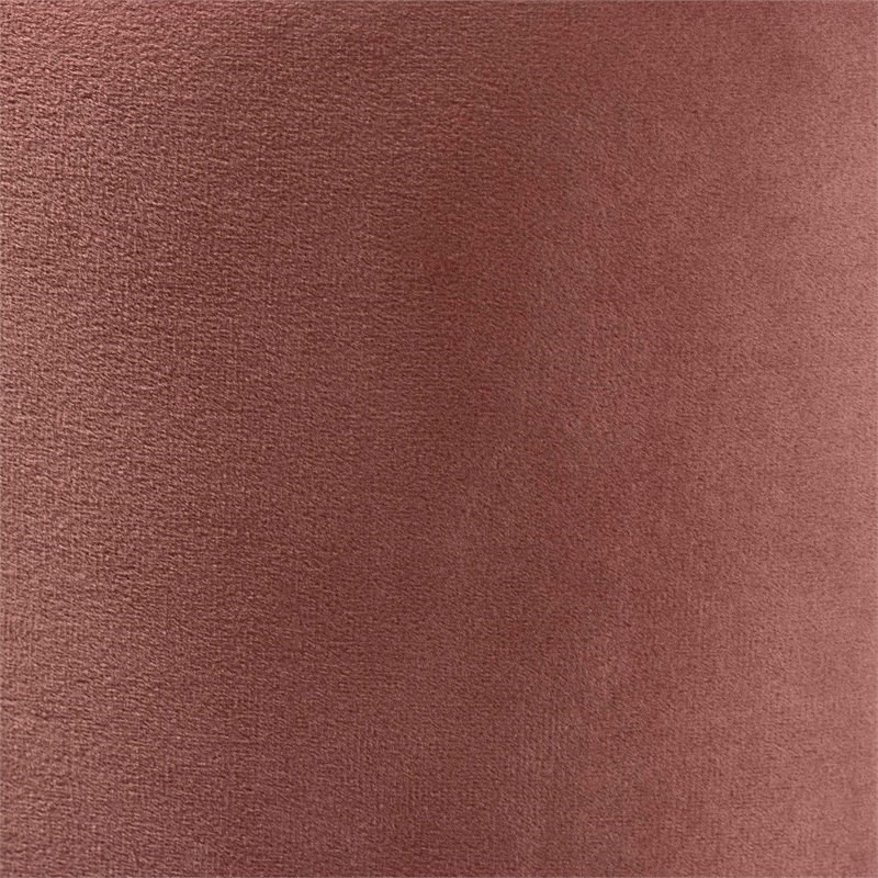 Baxton Studio Malina Pink Velvet and Gold Finished Metal Storage Ottoman