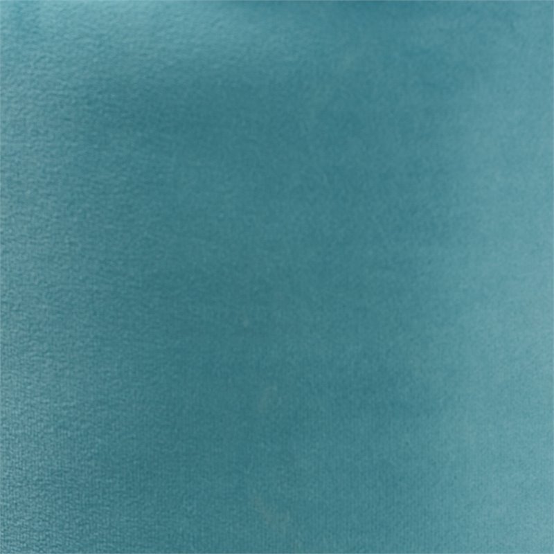 Baxton Studio Malina Sky Blue Velvet and Gold Finished Metal Storage Ottoman