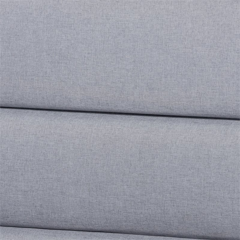 Baxton Studio Jarlan Gray and Walnut Brown Finished Wood Full Size Platform Bed