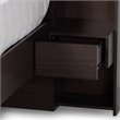 Baxton Studio Dexton Dark Brown Finished Wood Queen Size Platform Storage Bed