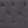 Baxton Studio Felix Gray Velvet Fabric Upholstered Queen Size Headboard