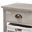 Baxton Studio Mabyn Light Gray Finished Wood 3-Drawer Storage Bench