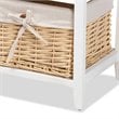 Baxton Studio Adonis Multi-Colored Wood 3-Drawer Storage Unit with Basket