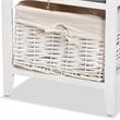 Baxton Studio Diella Multi-Colored Wood 2-Drawer Storage Unit with Basket