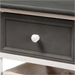 Baxton Studio Shadell Grey and White Finished Wood 1-Drawer Storage Unit