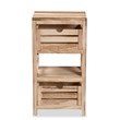 Baxton Studio Mandell Natural Brown Finished Wood 2-Drawer Storage Unit
