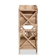Baxton Studio Mandell Natural Brown Finished Wood 2-Drawer Storage Unit
