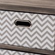 Baxton Studio Jorah Grey and White Greywashed Wood 4-Basket Storage Unit