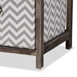 Baxton Studio Jorah Grey and White Greywashed Wood 4-Basket Storage Unit