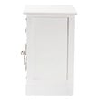 Baxton Studio Rianne White Finished Wood 2-Basket Storage Unit