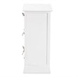 Baxton Studio Rianne White Finished Wood 3-Basket Storage Unit