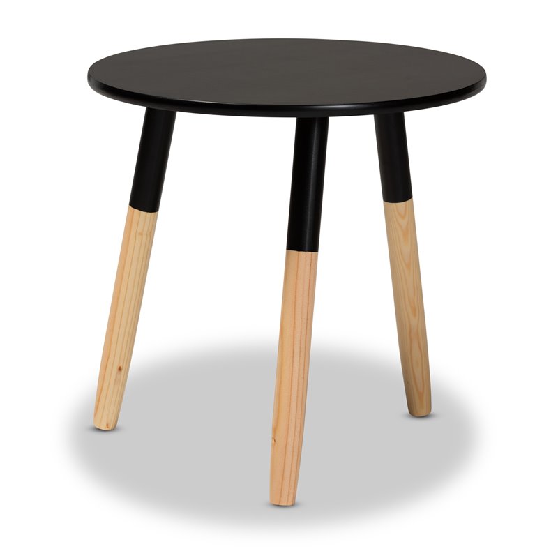 Baxton Studio Obert Two-Tone Black and Oak Brown Finished Wood Coffee Table