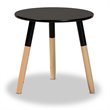 Baxton Studio Obert Two-Tone Black and Oak Brown Finished Wood Coffee Table