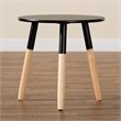 Baxton Studio Obert Two-Tone Black and Oak Brown Finished Wood Coffee Table