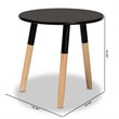 Baxton Studio Obert Two-Tone Black and Oak Brown Finished Wood Coffee Table
