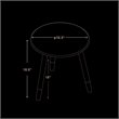 Baxton Studio Obert Two-Tone Black and Oak Brown Finished Wood Coffee Table