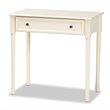 Baxton Studio Mahler White Finished Wood 1-Drawer Console Table
