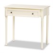 Baxton Studio Mahler White Finished Wood 1-Drawer Console Table