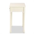 Baxton Studio Mahler White Finished Wood 1-Drawer Console Table
