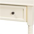 Baxton Studio Mahler White Finished Wood 1-Drawer Console Table