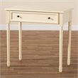 Baxton Studio Mahler White Finished Wood 1-Drawer Console Table
