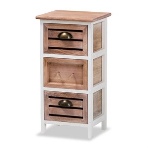 baxton studio palta white and oak brown finished wood 3-drawer storage unit