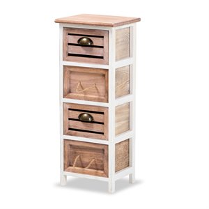 baxton studio palta white and oak brown finished wood 4-drawer storage unit