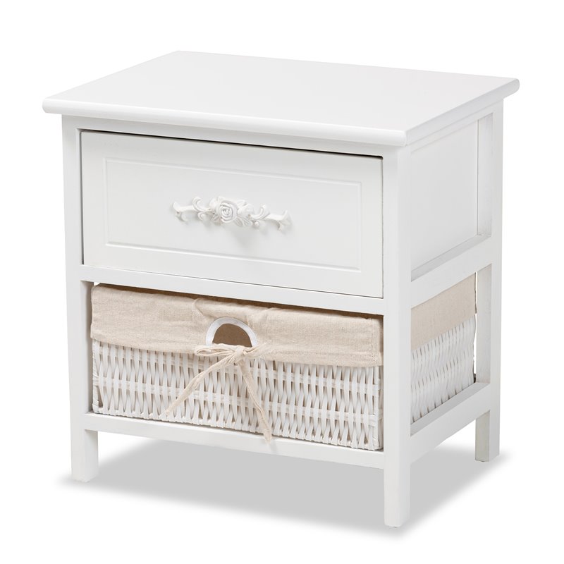 White Night Stand , Ivory Nightstands, White Night Stands