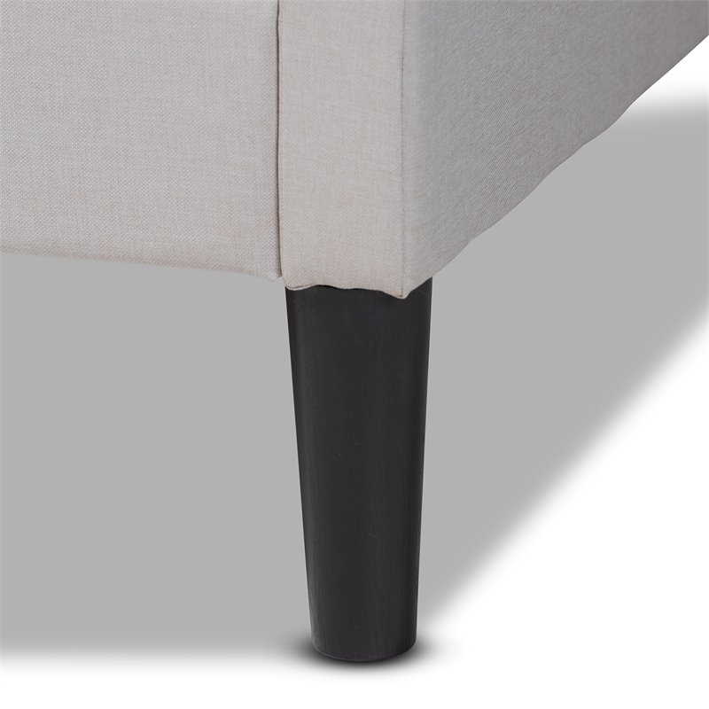 Baxton Studio Milligan Beige and Dark Brown Finished Wood Twin Size Daybed