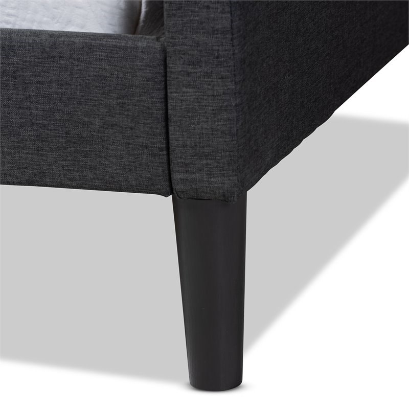 Baxton Studio Milligan Charcoal and Dark Brown Finished Wood Twin Size Daybed