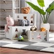 Baxton Studio Sagen White Finished Wood 3-Piece Storage Crate Set