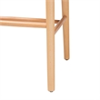 Baxton Studio Paxton Natural Brown Finished Wood 2-Piece Counter Stool Set