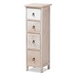 Baxton Studio Seanna Multi-Colored Wood 4-Drawer Storage Unit