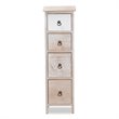 Baxton Studio Seanna Multi-Colored Wood 4-Drawer Storage Unit