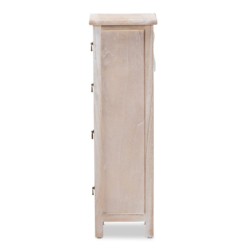 Baxton Studio Seanna Multi-Colored Wood 4-Drawer Storage Unit