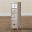 Baxton Studio Seanna Multi-Colored Wood 4-Drawer Storage Unit