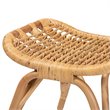 Baxton Studio Bernardo Natural Brown Rattan Ottoman