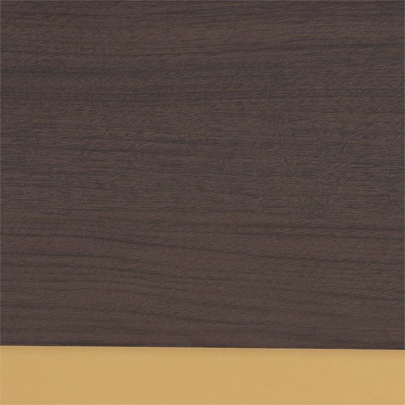 Baxton Studio Arcelia Dark Brown and Gold Finished Wood Queen Size Platform Bed