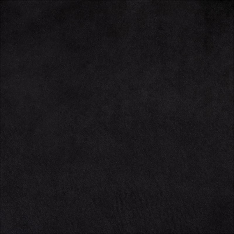 Baxton Studio Ambra Black Velvet and Button Tufted Armchair with Gold-Tone Frame