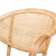 Baxton Studio Varick Modern Brown Finished Rattan Dining Chair