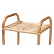 Baxton Studio Barras Modern Bohemian Brown Finished Rattan 3-Tier Display Shelf