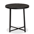 Baxton Studio Sadiya Industrial Black Metal Outdoor Side Table