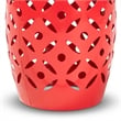 Baxton Studio Hallie Contemporary Red Metal Outdoor Side Table
