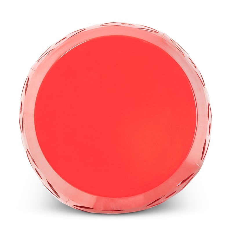 Baxton Studio Hallie Contemporary Red Metal Outdoor Side Table
