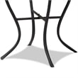 Baxton Studio Gaenor Contemporary Black Metal and Colored Ceramic Plant Stand