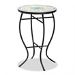 Baxton Studio Gaenor Contemporary Black Metal and Colored Ceramic Plant Stand