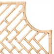 Baxton Studio Jayliah Modern Brown Rattan Queen Size Standalone Headboard